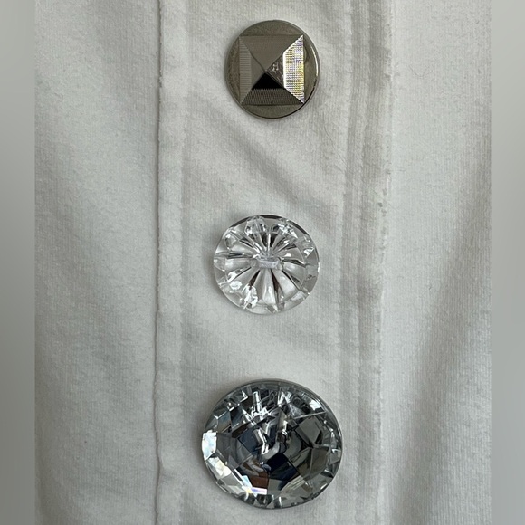 Neon Buddha Artsy Boho Eclectic Buttons Cotton Spandex Jacket Small Sparkle - Picture 5 of 15